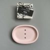 Bath & Body Studio Octave | Handmade Oval Soap Dish With Soap Bar