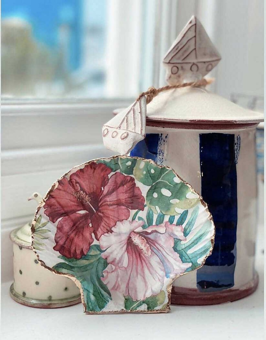 Gifts Periwinkle Shells | Hibiscus Scallop