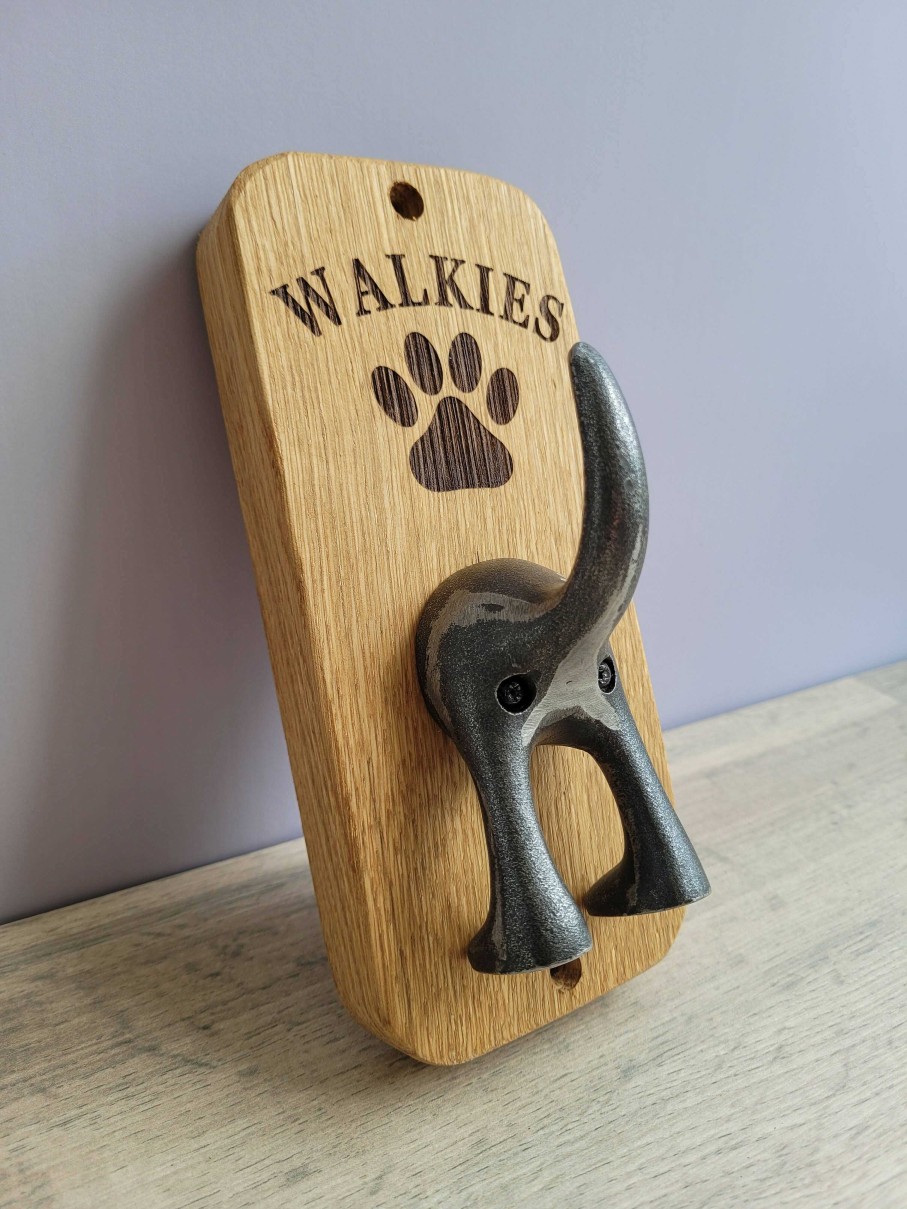 Gifts Westfield Oak Design | Dog Lead Hook, Walkies, Dog Walker Gift, Oak - 1025