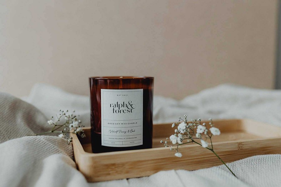 Gifts Ralph & Forest | Velvet Peony & Oud Coco Soy Wax Candle 220G - 50 Hour Burn Time