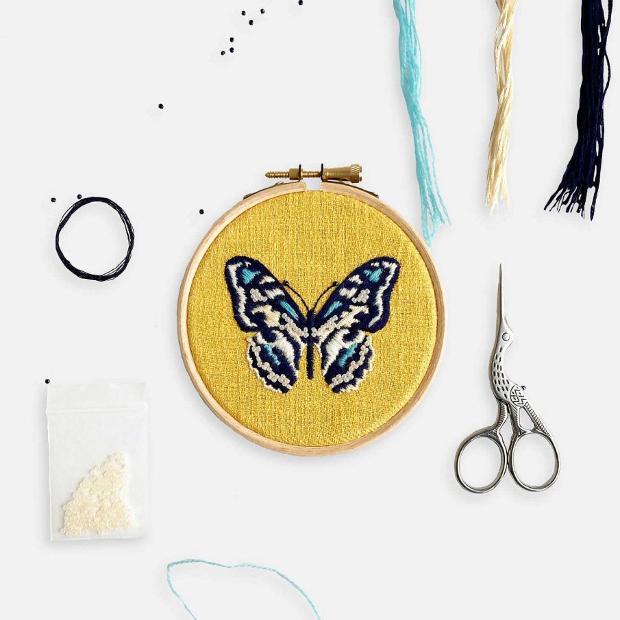 Gifts Kirsty Freeman Design | Butterfly Modern Embroidery Kit