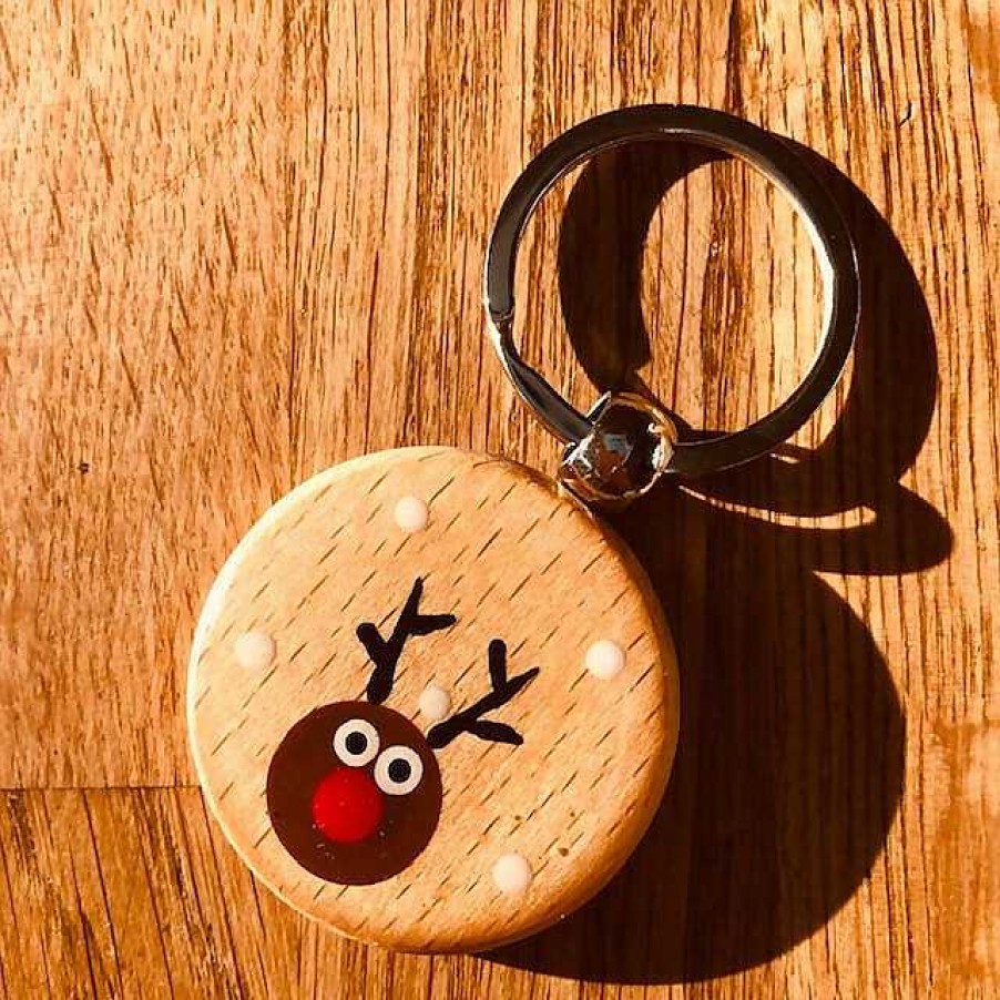 Accessories The Artful Dotter | Rudolph Key Ring