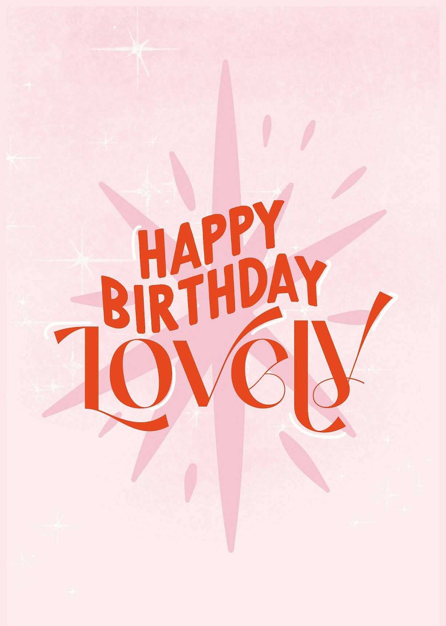 Gifts Ur My Type | Happy Birthday Lovely' A6 Greetings Card