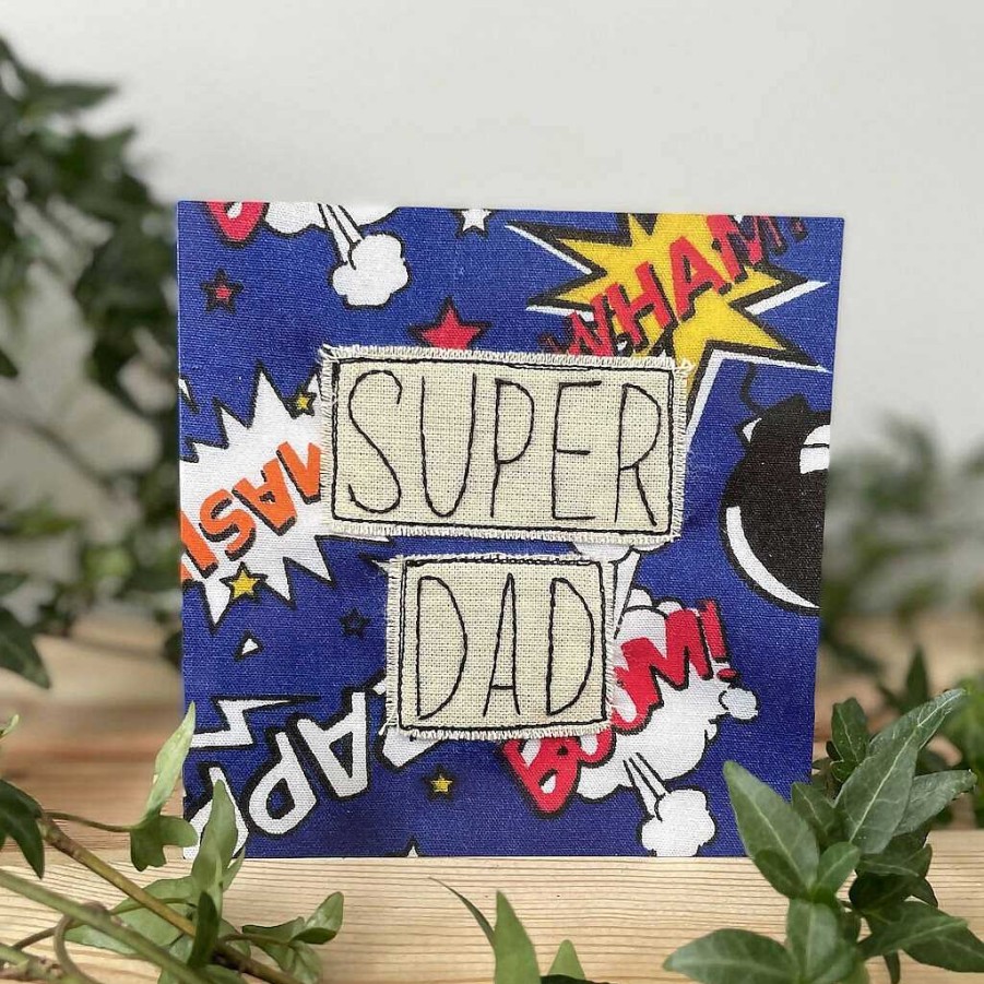 Gifts Chloe Reanne Embroidery | Super Dad Quote Card