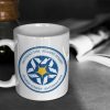 Gifts Originallyt Designs | Leicester City - Inspired Psychedelic Circle Design Mug