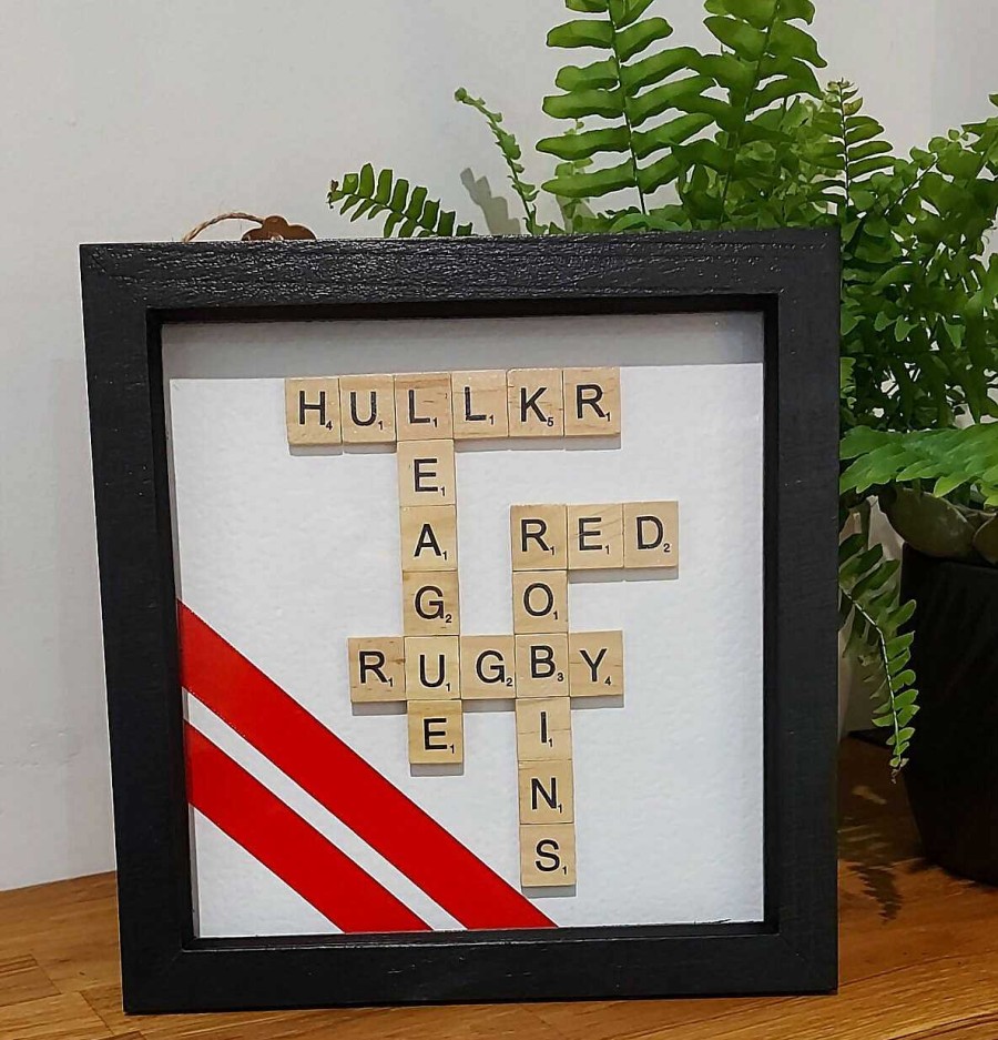 Gifts My Word Art Creations | Hull Kr Rugby Theme Large Scrabble Artwork