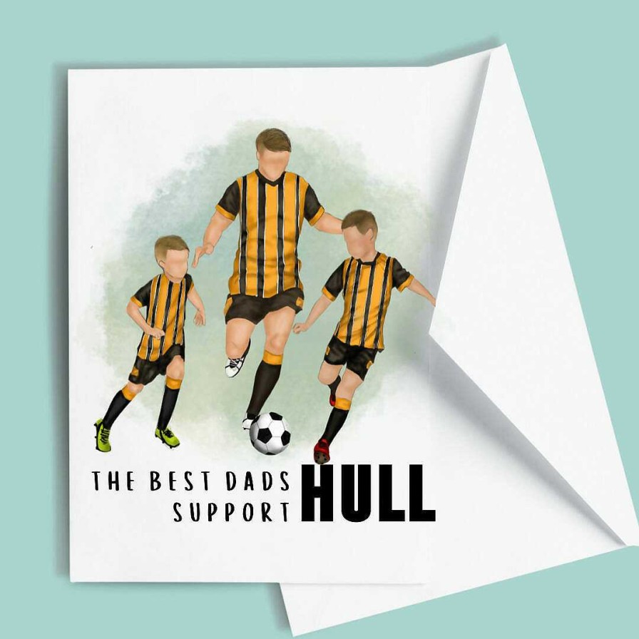 Gifts Mama Made by Jojo | Greeting Card- Best Dads Support Hull