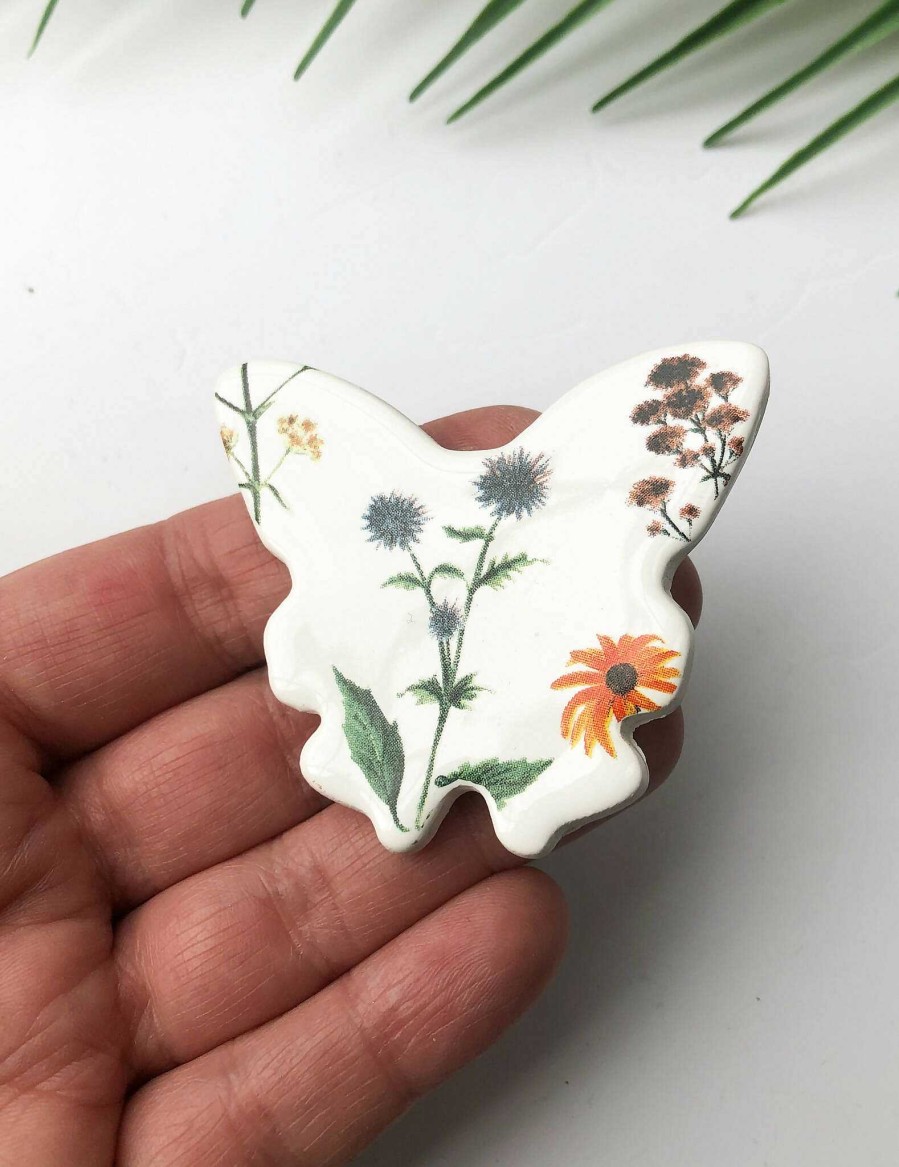 Gifts Clay Blanca - Ceramics | Butterfly Broach