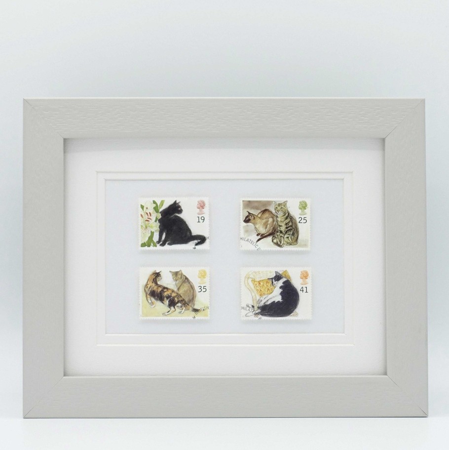 Gifts Postage Stamp Art | Cats