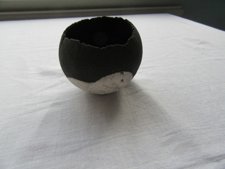 Ceramics & Pottery Down to Earth Ceramics | Black And White Rocking Pot