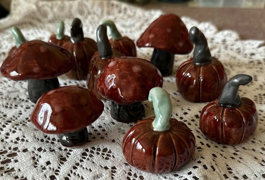 Ceramics & Pottery Seafan Ceramics | Ceramic Pumpkin