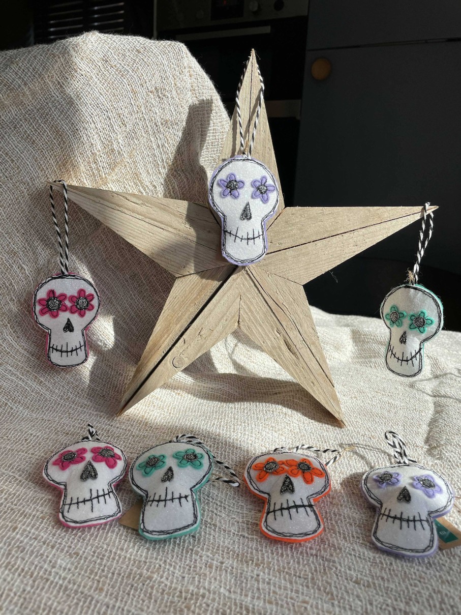 Gifts Coco Clementine | Colourful Skull Decoration