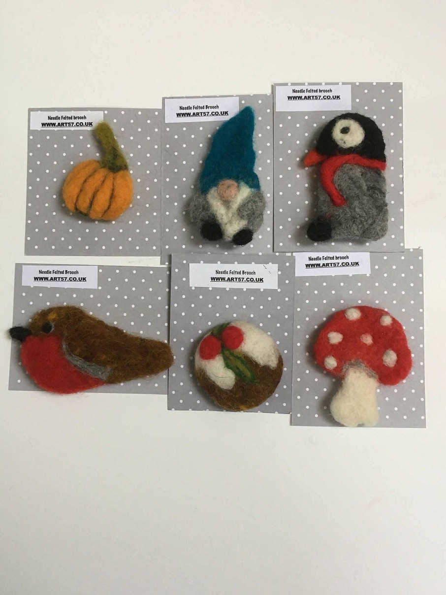 Accessories Art 57 | Needle Felted Brooches