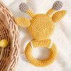 Gifts Miniwhale Studio | Crochet Giraffe Rattle / Ukca-Ce Certified