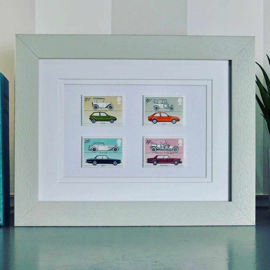 Gifts Postage Stamp Art | British Motor Cars