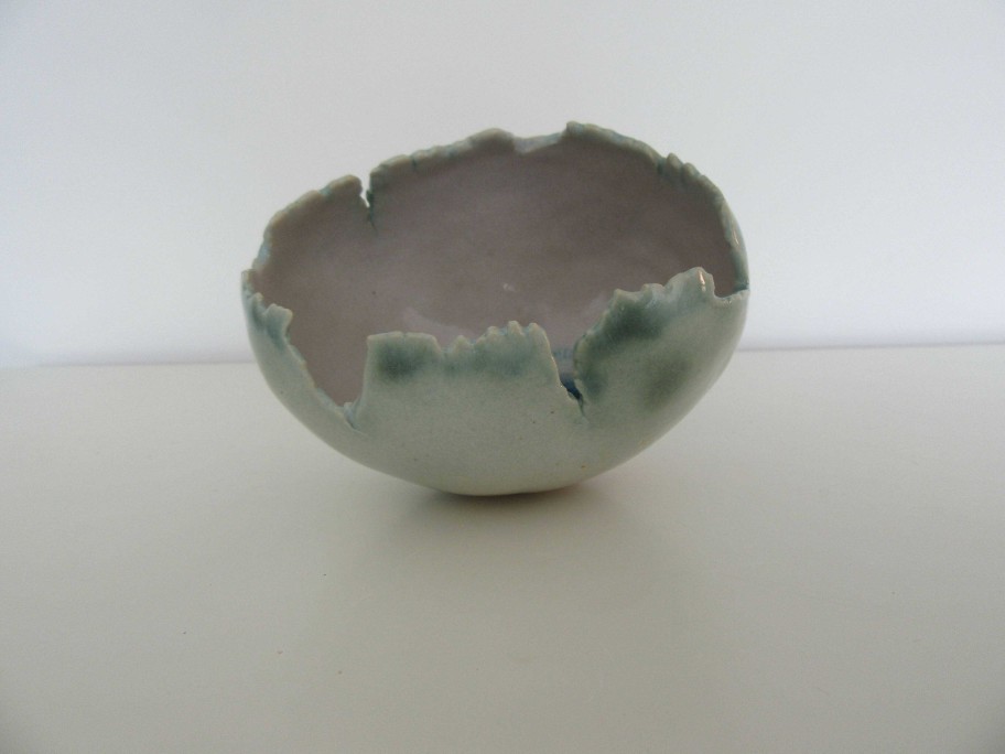 Ceramics & Pottery Down to Earth Ceramics | Green Rocking Rockpool Pot