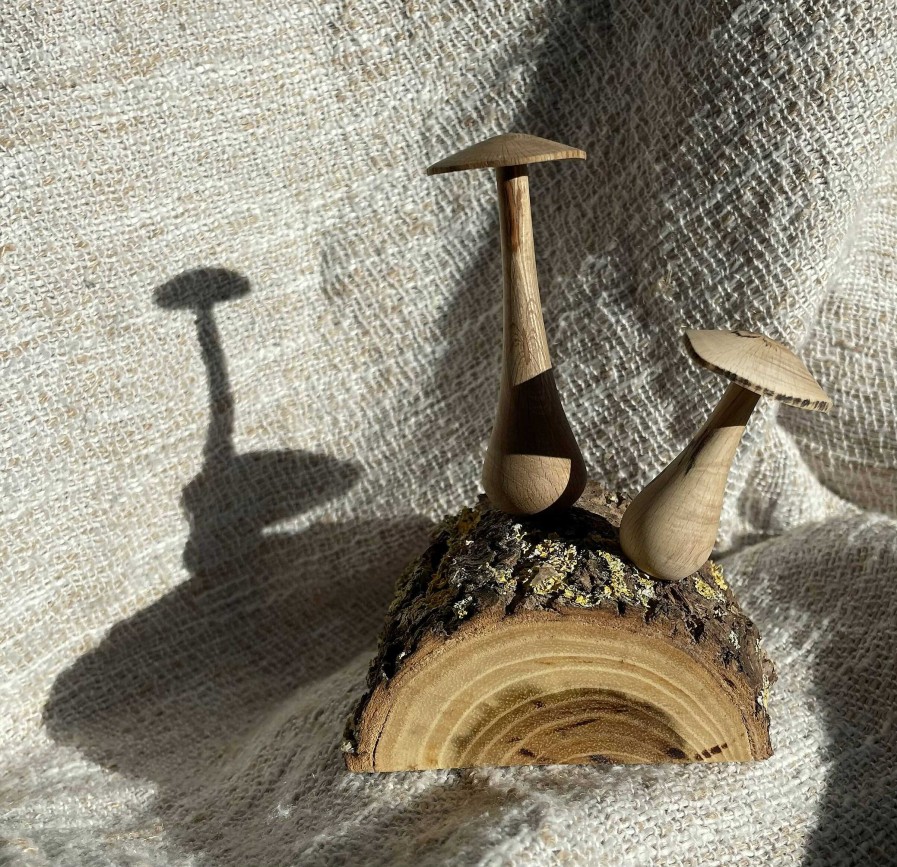 Gifts Wildwood Woodturning | Woodland Mushroom Pair