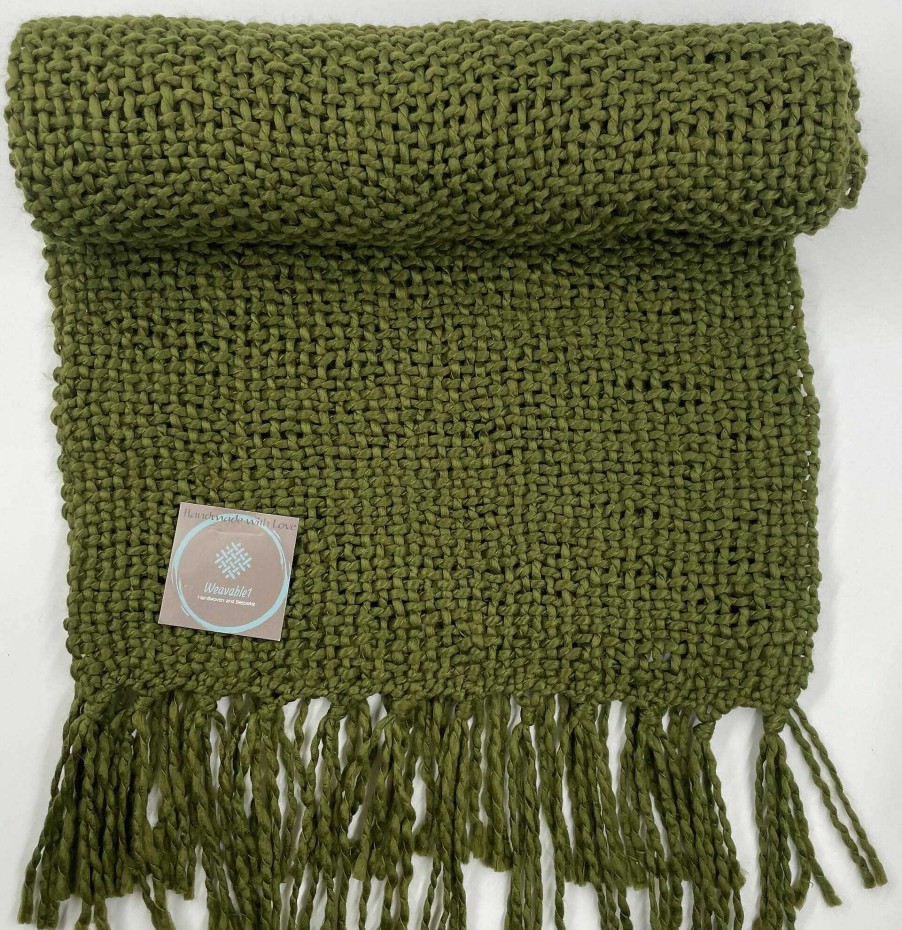 Gifts Weavable1 | Handwoven Chunky Moss Scarf