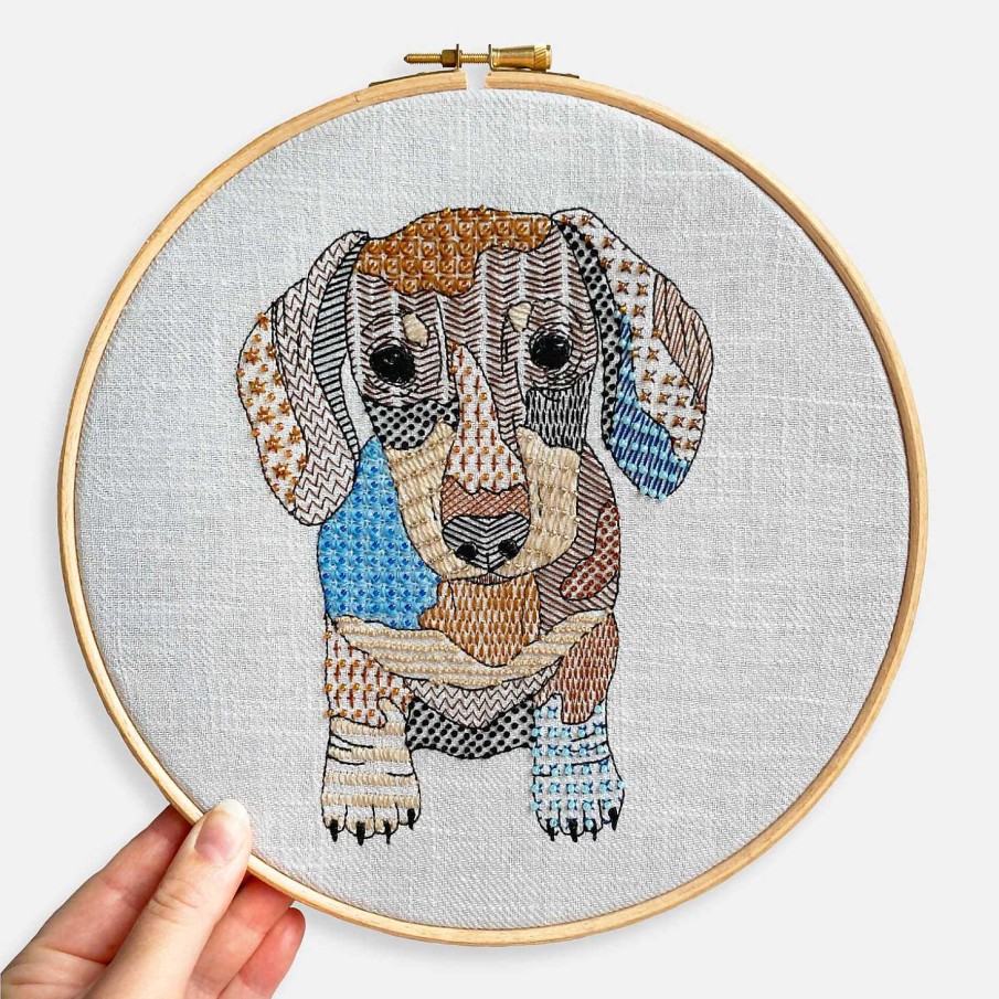 Gifts Kirsty Freeman Design | Dachshund Embroidery Kit