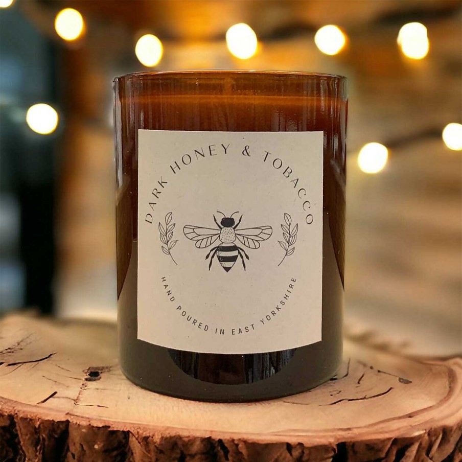 Gifts Edge of the Wolds | Edge Of The Wolds Dark Honey And Tobacco Scented Candle