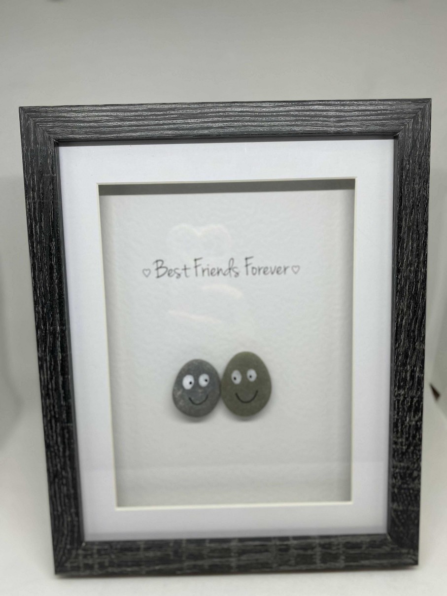 Gifts Pebble Art Design | Best Friends Forever Faces- Medium