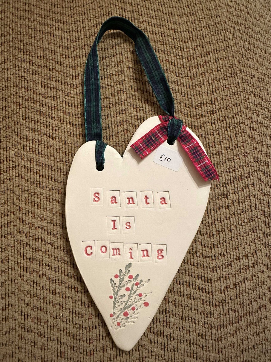 Ceramics & Pottery Seafan Ceramics | Ceramic Christmas Hanger