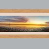 Gifts Sally Meyer Photography | Humber Sunset Panorama Framed Print - Oak Colour Wooden Frame.