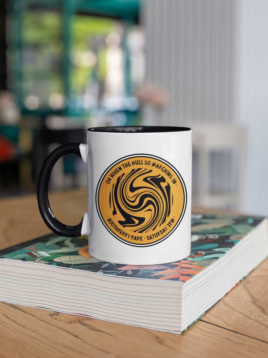 Gifts Originallyt Designs | Hull City - Inspired Psychedelic - Oil Design - 11Oz Mug