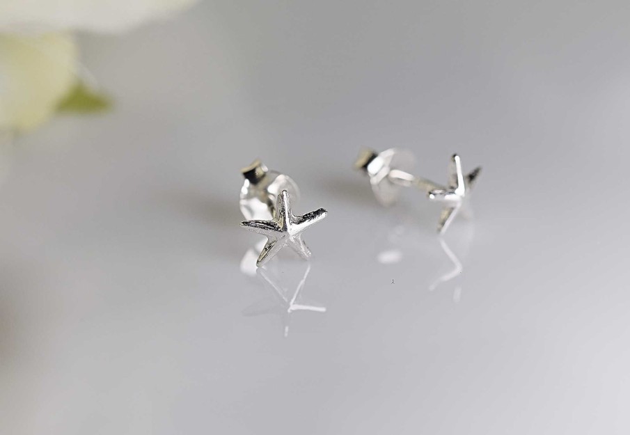 Gifts Amulet of Ashes | Sterling Silver Starfish Earrings