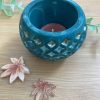 Ceramics & Pottery SandieBee Designs | Green Round Tealight Holder