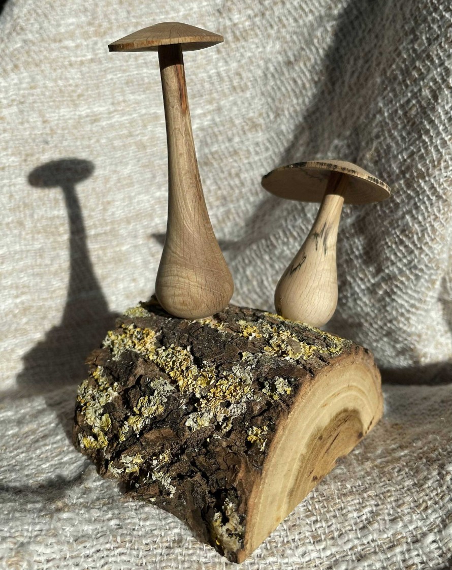 Gifts Wildwood Woodturning | Woodland Mushroom Pair