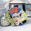 Gifts Periwinkle Shells | Yellow Frida Kahlo