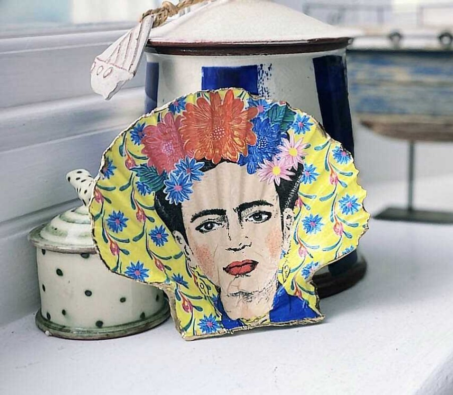 Gifts Periwinkle Shells | Yellow Frida Kahlo