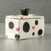 Ceramics & Pottery Kissed Frog Pottery | 0299 Hearts And Dots Keepsake Box