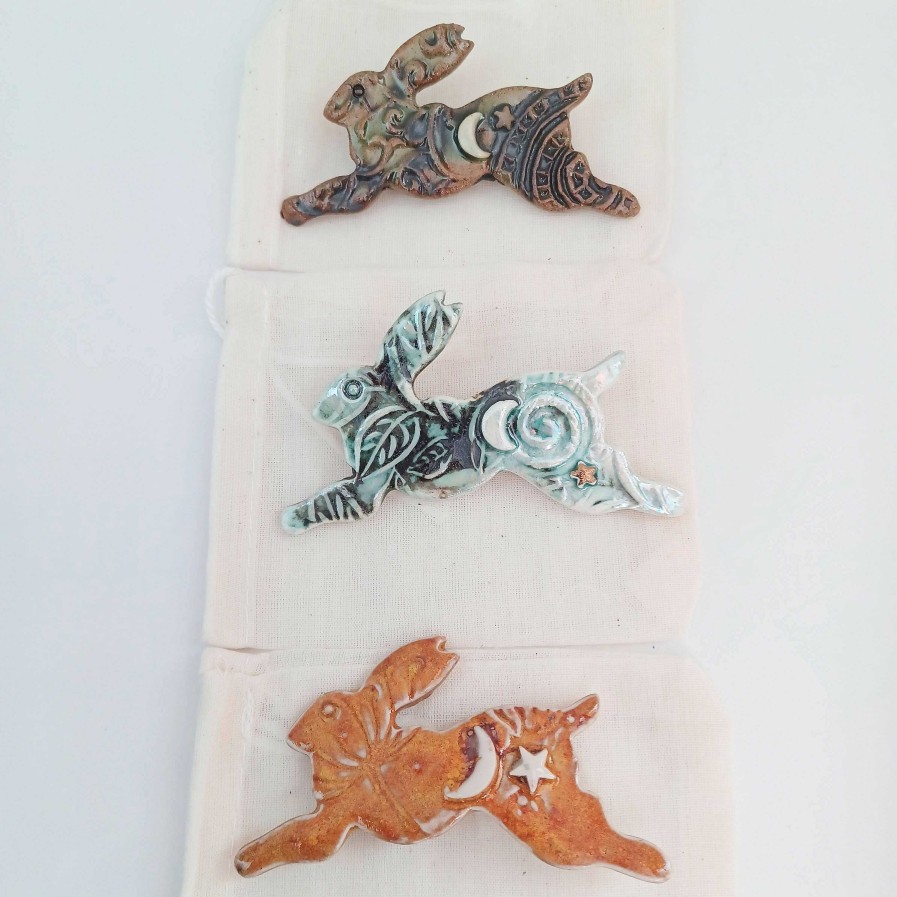 Accessories Pentangle Pottery | Hare Brooch