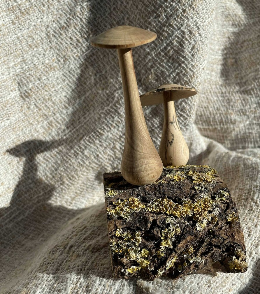 Gifts Wildwood Woodturning | Woodland Mushroom Pair