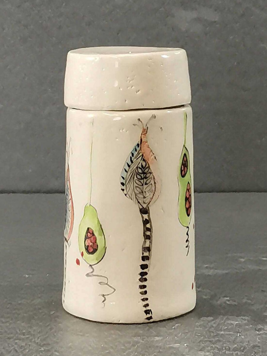 Ceramics & Pottery Kissed Frog Pottery | Magic Seeds Round Keepsake Box