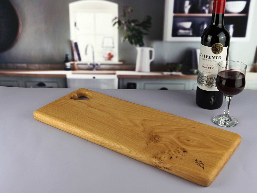 Gifts Westfield Oak Design | Large Heart Long Chopping Board