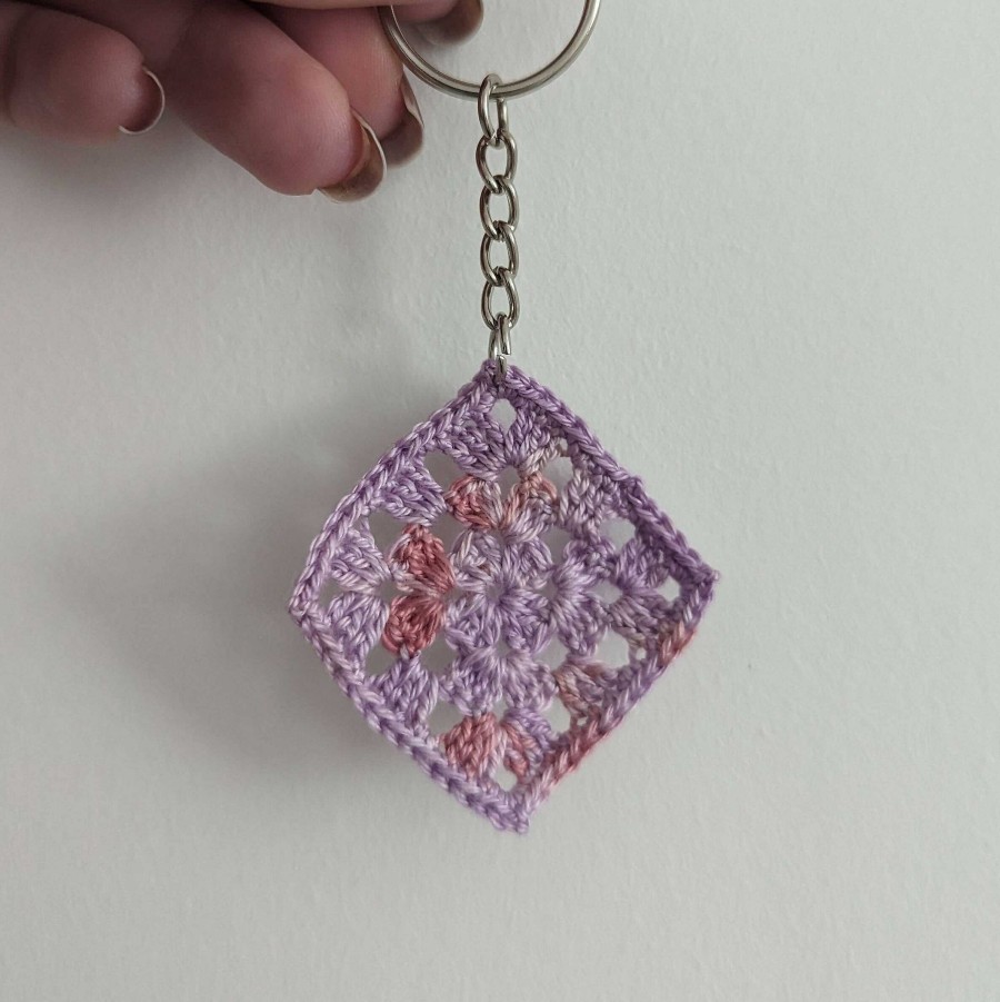 Accessories Sophie April Crochet | Granny Square Variegated Keyring