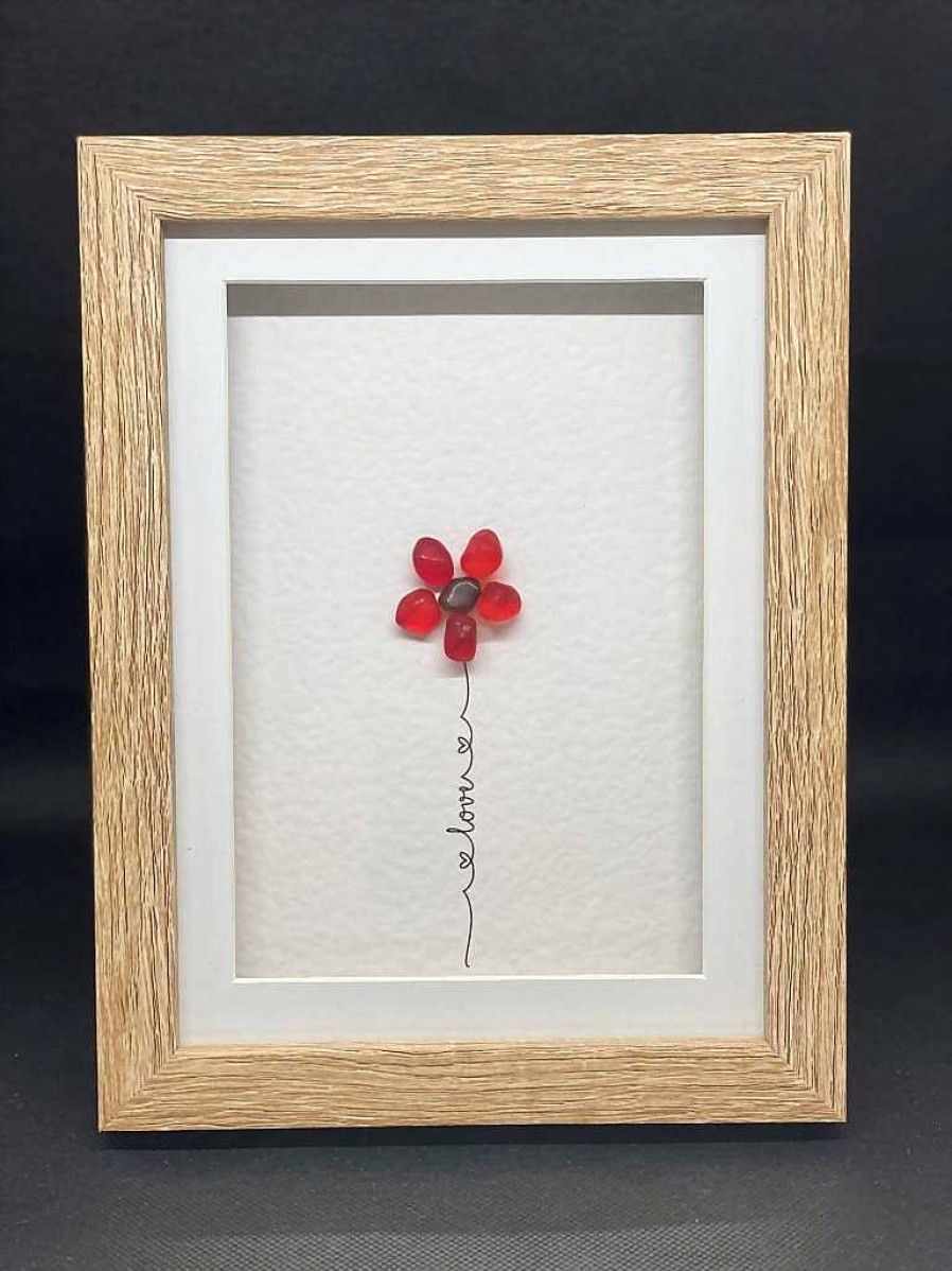 Gifts Pebble Art Design | Flower Of Love - Small