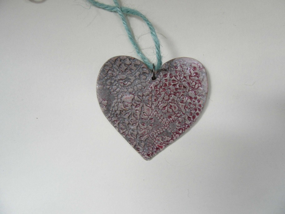 Ceramics & Pottery Down to Earth Ceramics | Stoneware Heart Hanger