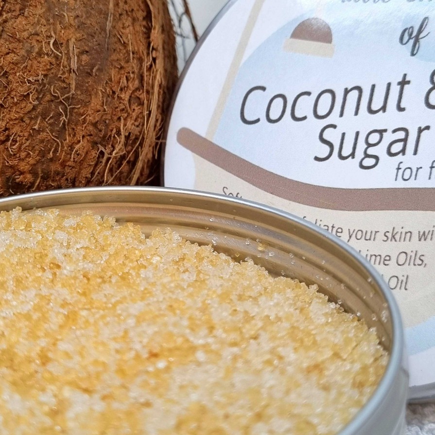 Bath & Body Little Shop of Lathers | Coconut And Lime Exfoliating Body Sugar Scrub