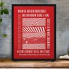 Gifts Originallyt Designs | Hull Kr - Inspired Psychedelic 'Red Red Robin' Lyrics Art Print In Red