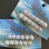 Accessories The Mellors Create | Light Blue Pearlescent Hair Clips Set Of 2