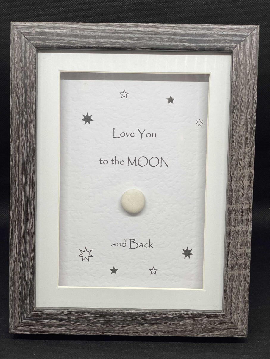 Gifts Pebble Art Design | Love You To The Moon - Small