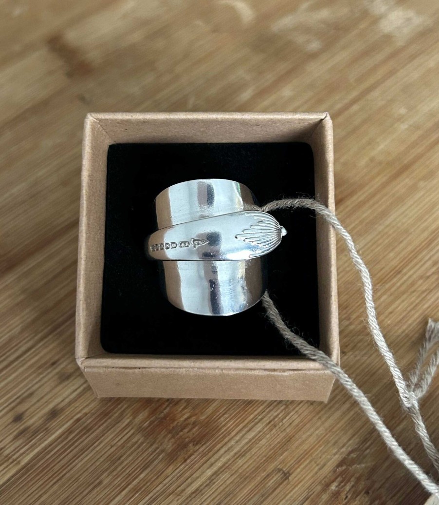 Gifts Lilah J Jewellery | Striped Tip Teaspoon Ring