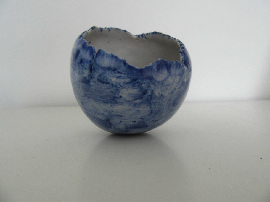 Ceramics & Pottery Down to Earth Ceramics | Blue Rocking Rockpool Pot