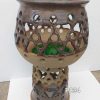 Ceramics & Pottery Pampa Ceramics | Pc34 Half Glazed Glass Bottomed Fretted Goblet (30Cm High)