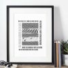 Gifts Originallyt Designs | Hull Fc - Inspired Psychedelic 'Old Faithful' Lyrics Art Print In White