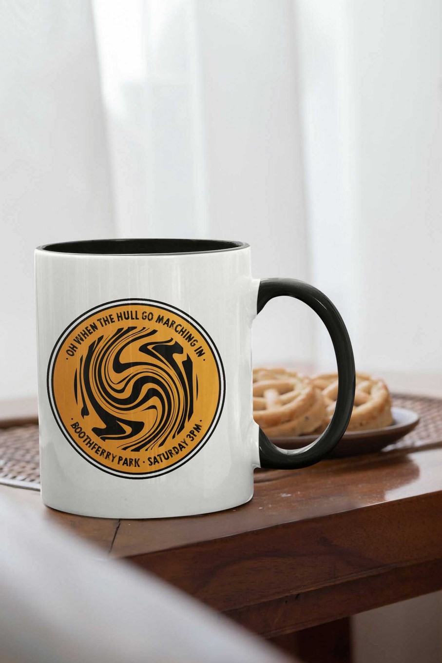 Gifts Originallyt Designs | Hull City - Inspired Psychedelic - Oil Design - 11Oz Mug